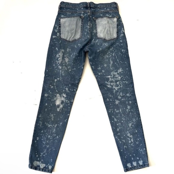 EVERLANE Jeans Size 30 Bleached Hearts design - Picture 2 of 8